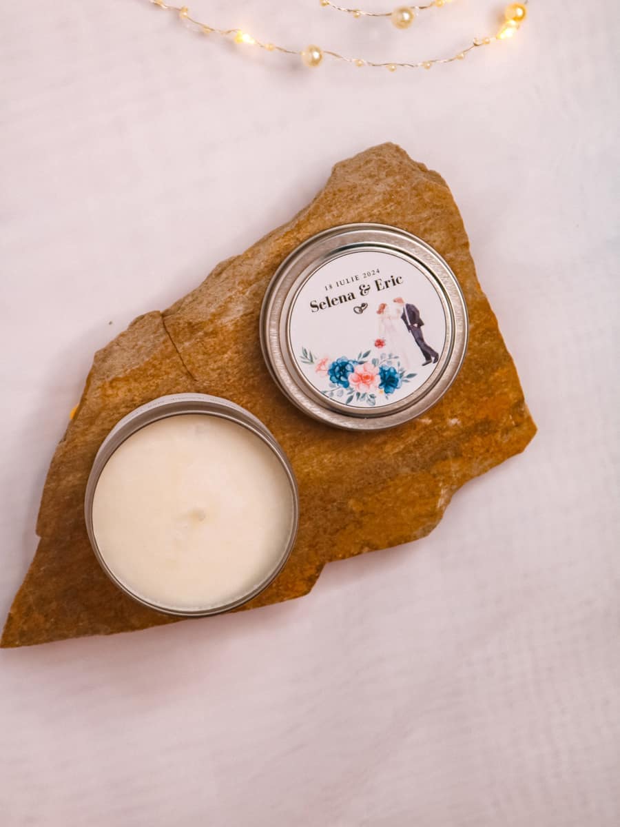 Marturii Nunta lumanare Cutiuta metalica 115g - imagine 15